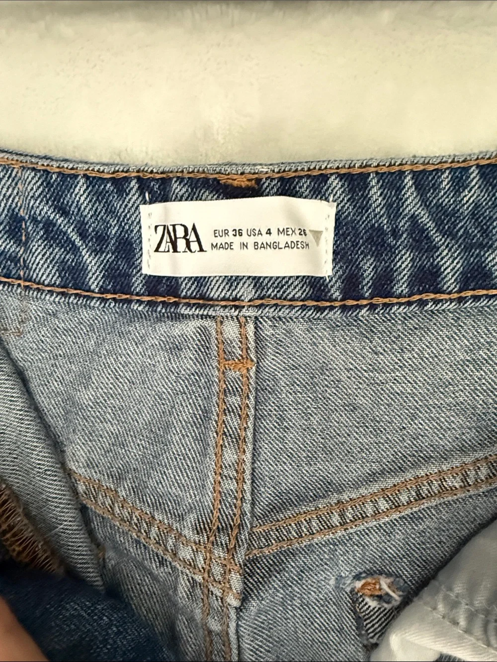 Zara Blue Denim Jean Shorts